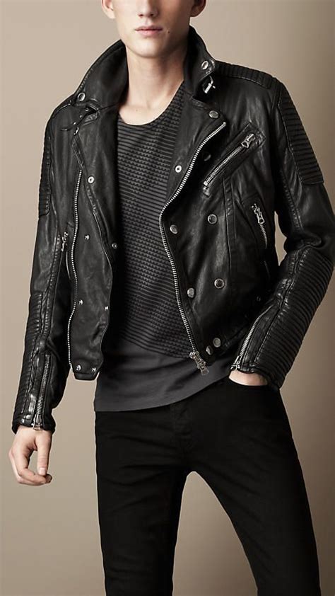 burberry brit quilted panel biker jacket|net a porter Burberry jacket.